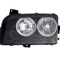 HEAD LAMP LH BLACK HOUSING HALOGEN HQ