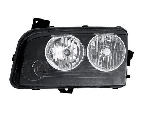 HEAD LAMP LH BLACK HOUSING HALOGEN HQ