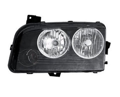 HEAD LAMP LH BLACK HOUSING HALOGEN HQ
