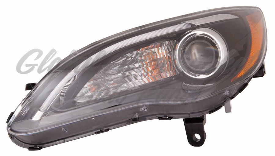 HEAD LAMP LH HALOGEN BLACK BEZEL S MODEL HQ