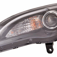 HEAD LAMP LH HALOGEN BLACK BEZEL S MODEL HQ