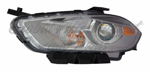 HEAD LAMP LH HALOGEN CHROME BEZEL CAPA