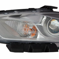 HEAD LAMP LH HALOGEN CHROME BEZEL CAPA