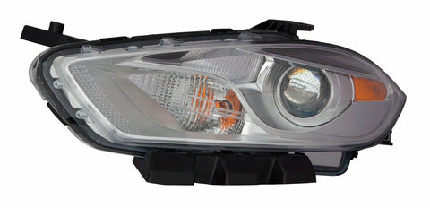 HEAD LAMP LH HALOGEN CHROME BEZEL CAPA