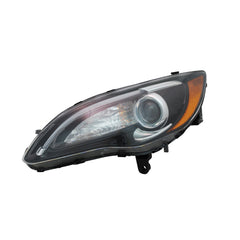 HEAD LAMP LH HALOGEN 1ST DESIGN BLACK BEZEL W/CHROME ACCENT INSERT S MODEL HQ