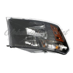HEAD LAMP LH HALOGEN STD TYPE W/BLACK BEZEL CAPA — photo 1