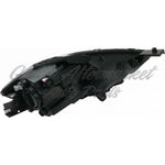HEAD LAMP LH HALOGEN CODES LMC/MFA BLACK BEZEL HQ — photo 2
