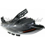 HEAD LAMP LH HALOGEN CODES LMC/MFA BLACK BEZEL HQ — photo 3