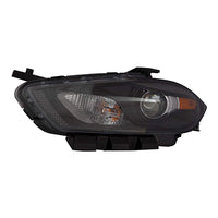 HEAD LAMP LH HALOGEN CODES LMC/MFA BLACK BEZEL CAPA