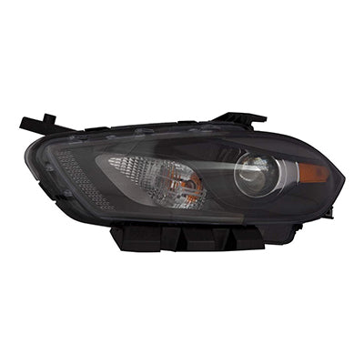 HEAD LAMP LH HALOGEN CODES LMC/MFA BLACK BEZEL CAPA