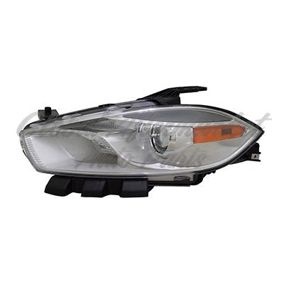 HEAD LAMP LH HALOGEN CODE LMC/MFP W/CHROME BEZEL HQ