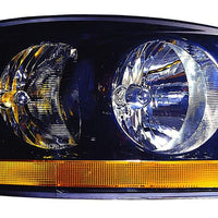 HEAD LAMP RH W/BLACK BEZEL HQ