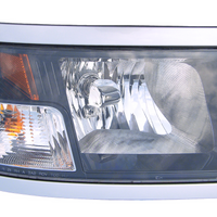 HEAD LAMP RH W/BLACK BEZEL CAPA