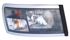 HEAD LAMP RH W/BLACK BEZEL