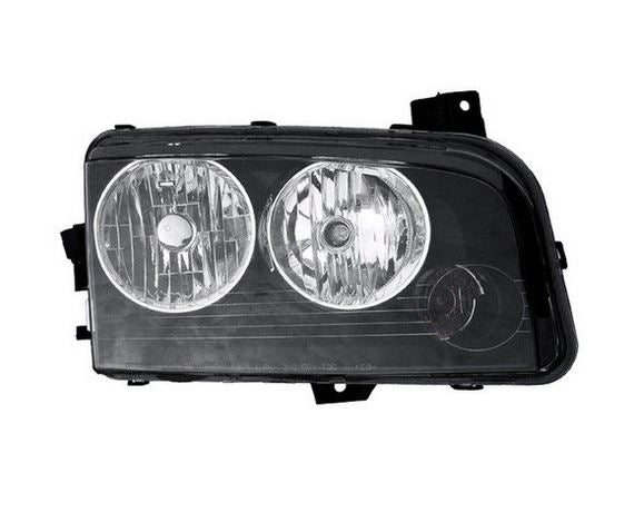 HEAD LAMP RH BLACK HOUSING HALOGEN