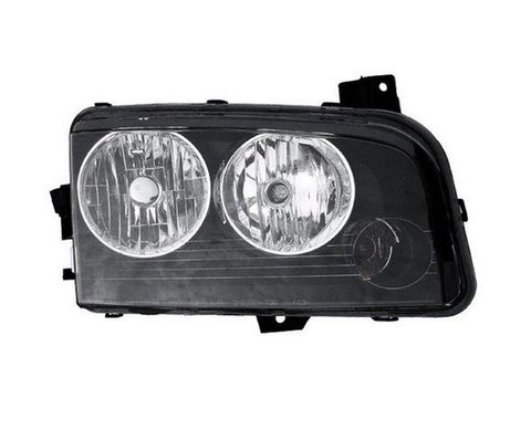 HEAD LAMP RH BLACK HOUSING HALOGEN