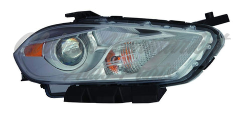 HEAD LAMP RH HALOGEN CHROME BEZEL HQ