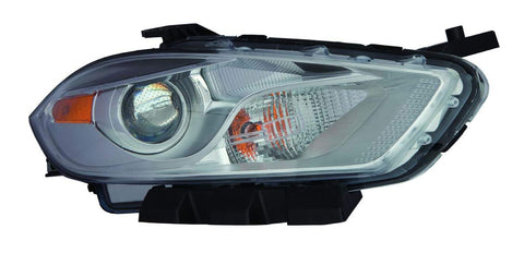 HEAD LAMP RH HALOGEN CHROME BEZEL HQ