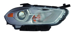 HEAD LAMP RH HALOGEN CHROME BEZEL CAPA