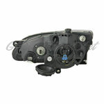 HEAD LAMP RH HALOGEN 1ST DESIGN BLACK BEZEL W/CHROME ACCENT INSERT S MODEL HQ — photo 3