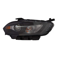 HEAD LAMP RH HALOGEN CODES LMC/MFA BLACK BEZEL CAPA