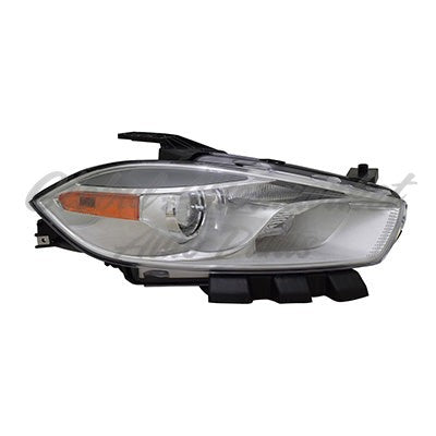 HEAD LAMP RH HALOGEN CODE LMC/MFP W/CHROME BEZEL HQ