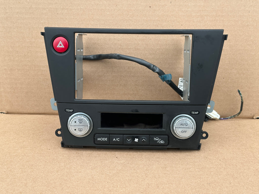 JDM Subaru Legacy 2005-2009 Outback Climate Control Din Dual Double Bezel Hazard