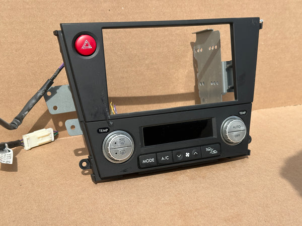 JDM Subaru Legacy 2005-2009 Outback Climate Control Din Dual Double Bezel Hazard