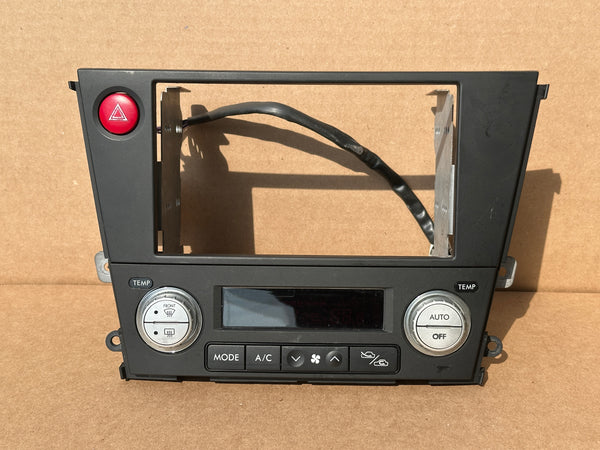 JDM Subaru Legacy 2005-2009 Outback Climate Control Din Dual Double Bezel Hazard
