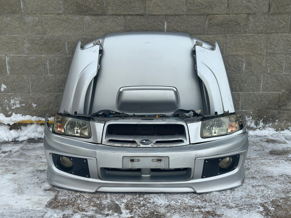 JDM Subaru Forester Cross Sport Front End Conversion Bumper Lip Headlights Hood Fenders Grille Fogs 2003-2005 SG5 | Front End Conversion | Cross Sport Front end, Forester JDM Front End, SG5 Front Nose Cut, Subaru Forester Jdm Front end, Subaru SG5 Front end | 2970