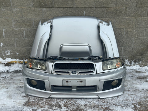 JDM Subaru Forester Cross Sport Front End Conversion Bumper Lip Headlights Hood Fenders Grille Fogs 2003-2005 SG5