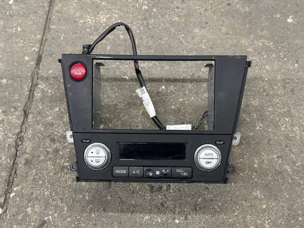 JDM Subaru Legacy 2005-2009 Outback Climate Control Din Dual Double Bezel Hazard