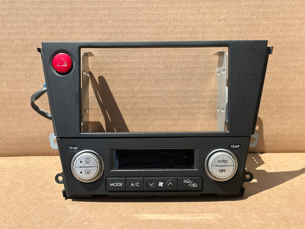 JDM Subaru Legacy 2005-2009 Outback Climate Control Din Dual Double Bezel Hazard