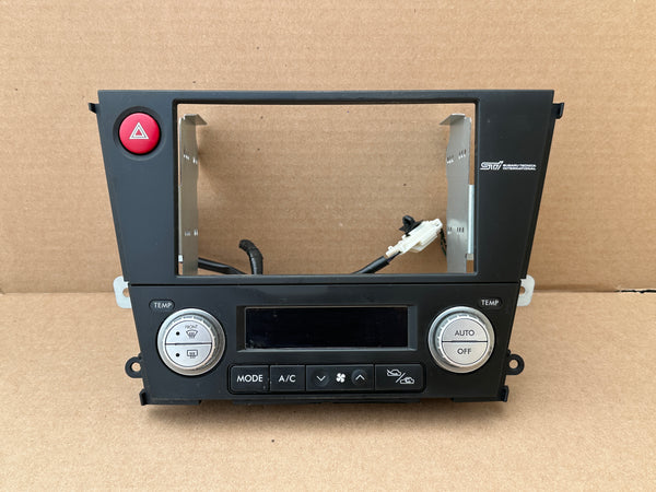JDM Subaru Legacy 2005-2009 Outback Climate Control Din Dual Double Bezel Hazard