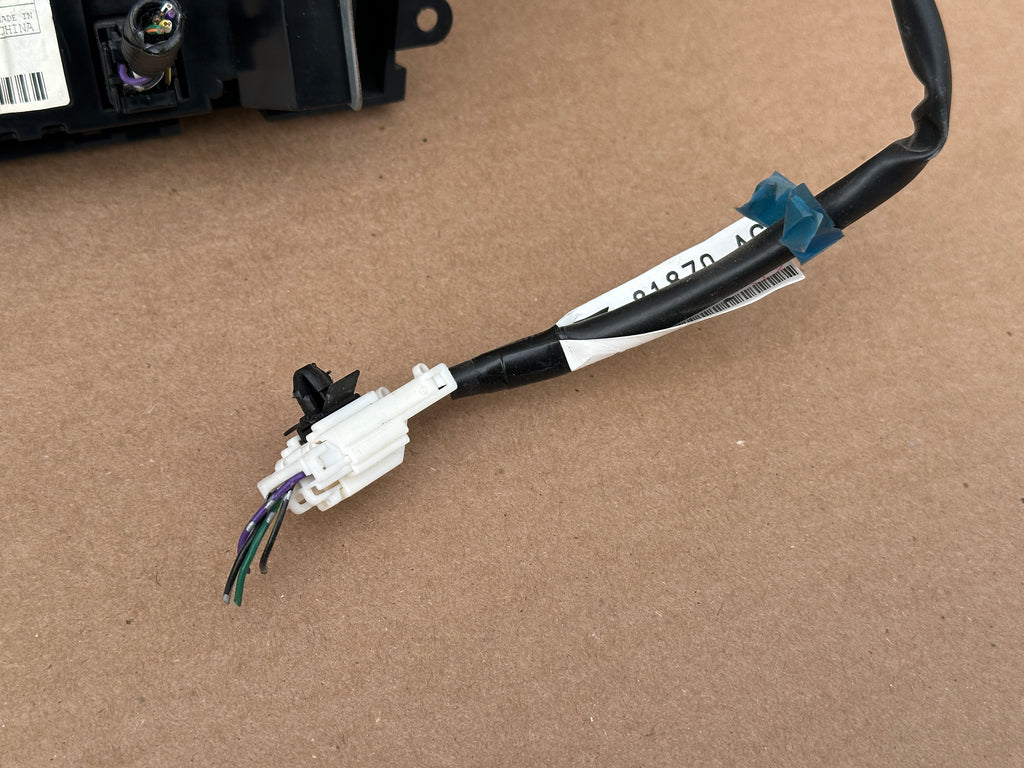 JDM Subaru Legacy 2005-2009 Outback Climate Control Din Dual Double Bezel Hazard