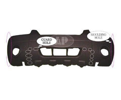 BUMPER FR MATTE-BLACK W/FOG/FLARE/SKID PLATE XLT SPORT MODELS