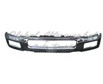 BUMPER FR STEEL CHROME W/SQUARE FOG LAMP HOLE — photo 1