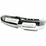 BUMPER FR STEEL CHROME W/SQUARE FOG LAMP HOLE — photo 3