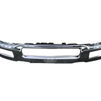 BUMPER FR STEEL CHROME W/SQUARE FOG LAMP HOLE