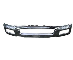 BUMPER FR STEEL CHROME W/SQUARE FOG LAMP HOLE
