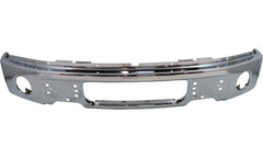 BUMPER FACE BAR FR CHROME W/FOG LAMP HOLE