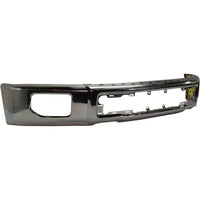 BUMPER FACE BAR FR CHROME W/FOG LAMP HOLES W/O END CAPS