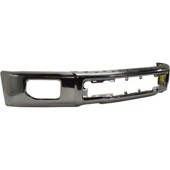 BUMPER FACE BAR FR CHROME W/FOG LAMP HOLES W/O END CAPS