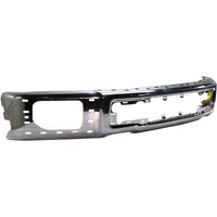 BUMPER FACE BAR FR CHROME W/FOG LAMP HOLES/END CAPS