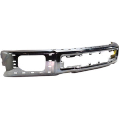 BUMPER FACE BAR FR CHROME W/FOG LAMP HOLES/END CAPS