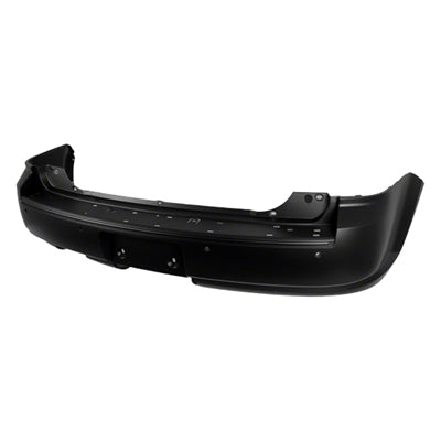 BUMPER RR PRIMED W/O TURBO W/SENSOR W/TOW (SINGLE EXHT CUT ON LH)