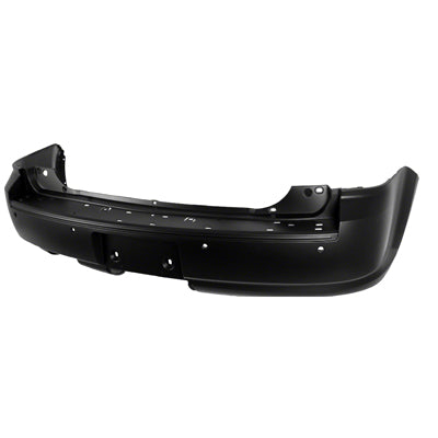 BUMPER RR PRIMED W/O TURBO W/SENSOR W/TOW (SINGLE EXHT CUT ON LH)