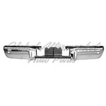 BUMPER FACE BAR RR CHROME INCLUDES REBAR W/SENSOR HOLE — photo 1