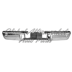 BUMPER FACE BAR RR CHROME INCLUDES REBAR W/SENSOR HOLE
