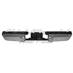 BUMPER FACE BAR RR CHROME W/REBAR W/O SENSOR HOLE — photo 1